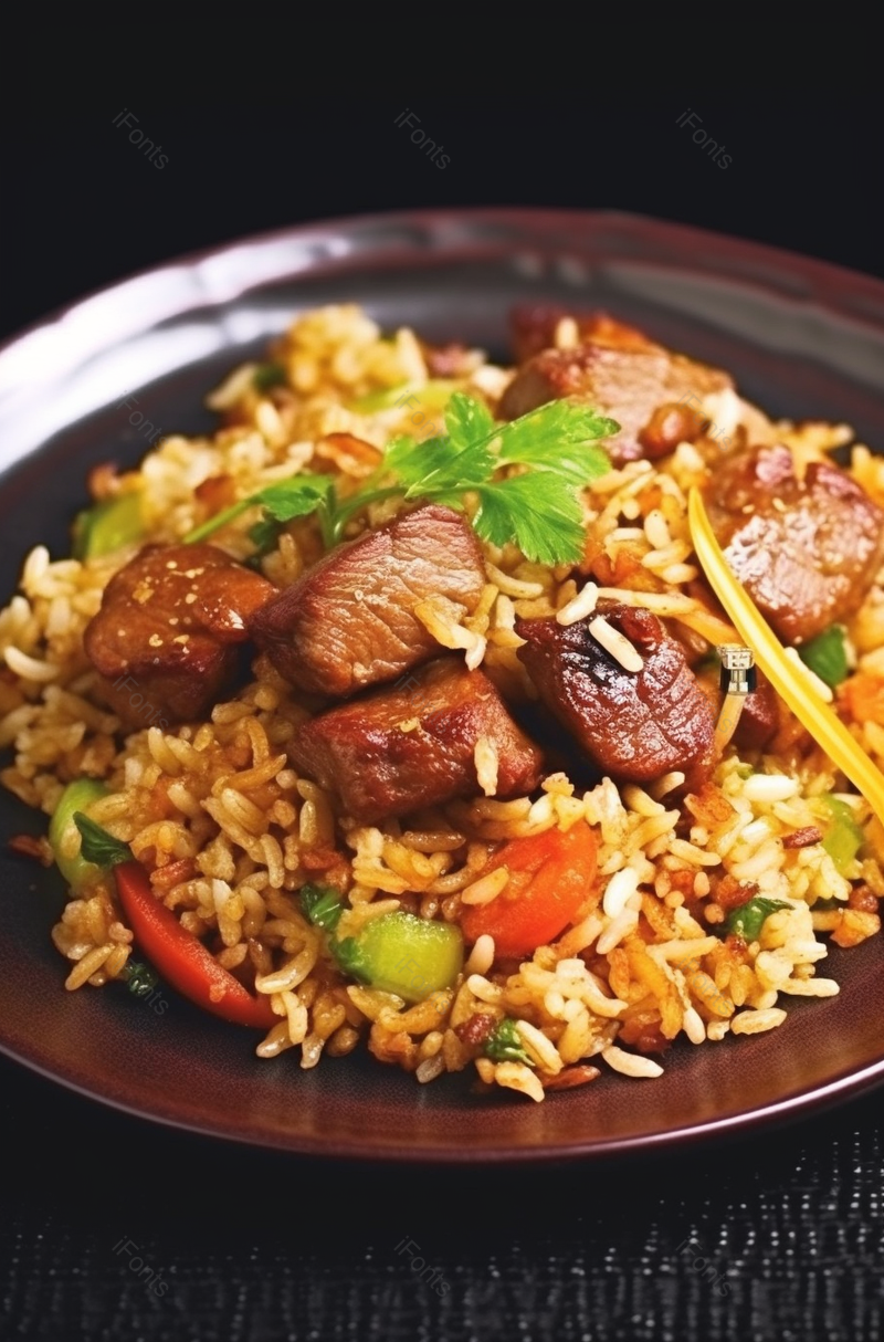中国传统美食新疆牛肉手抓饭,高清,摄影图,摄影图片,图片大全,摄影图免费下载